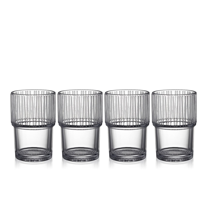 Caf glass Kusintha 38 cl 4 pcs Clear