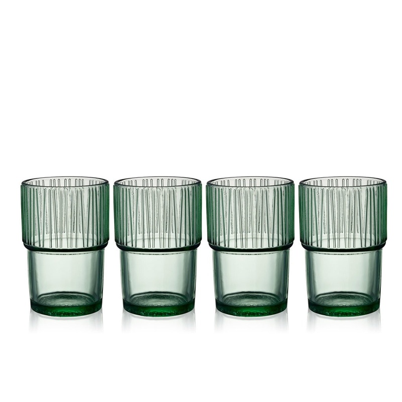 Caf glass Kusintha 38 cl 4 pcs Green