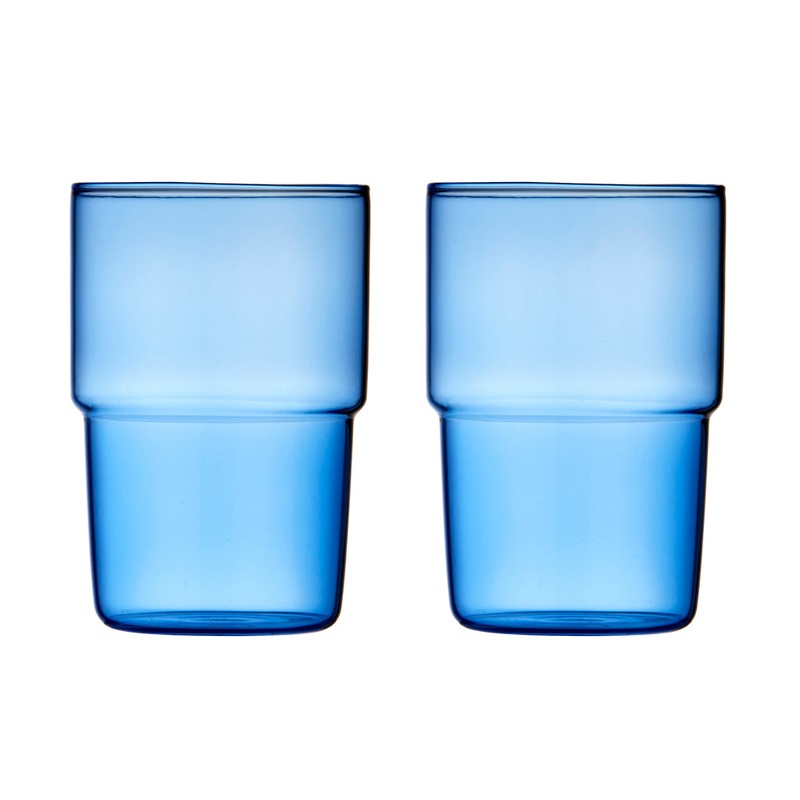Drinking glass Torino 40 cl 2 pcs Blue