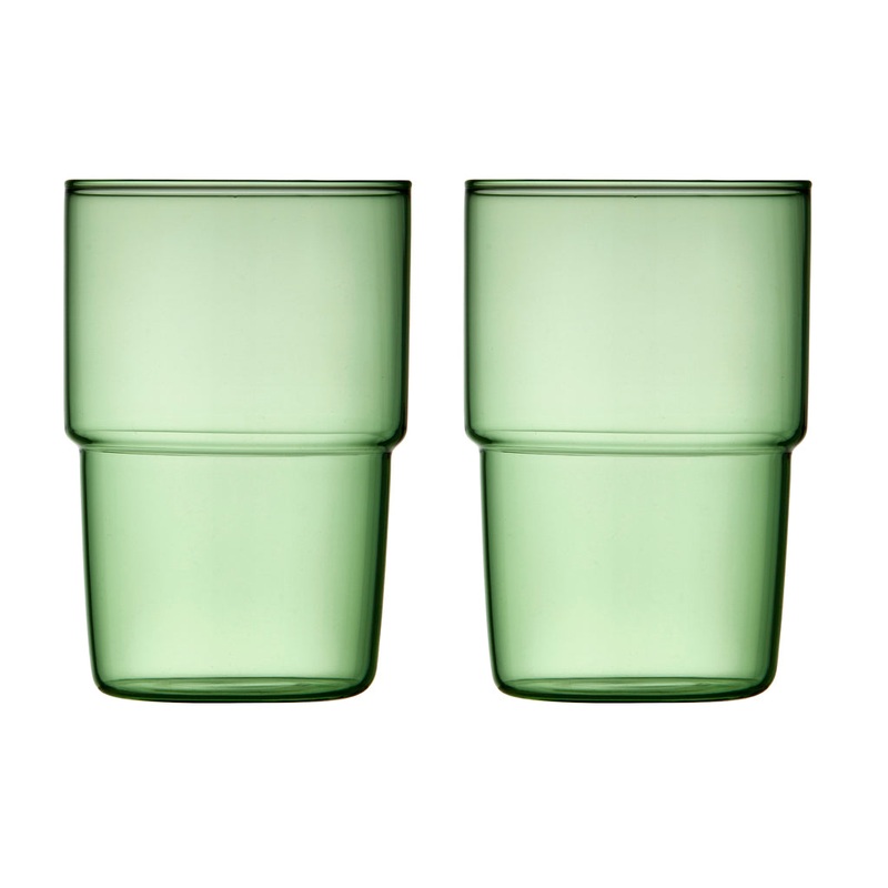 Drinking glass Torino 40 cl 2 pcs Green