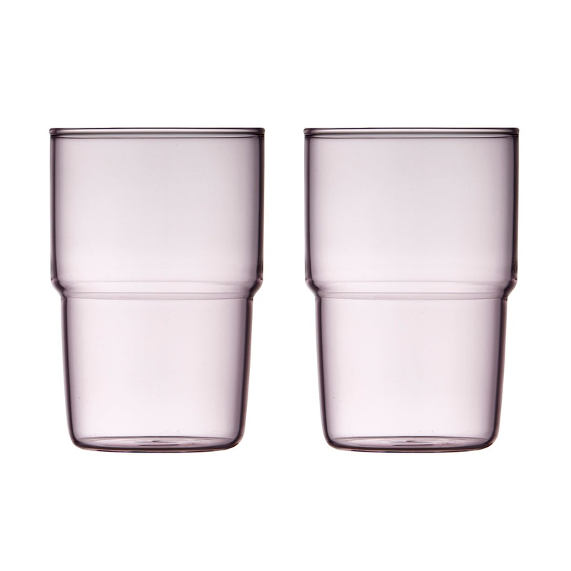 Drinking glass Torino 40 cl 2 pcs Pink