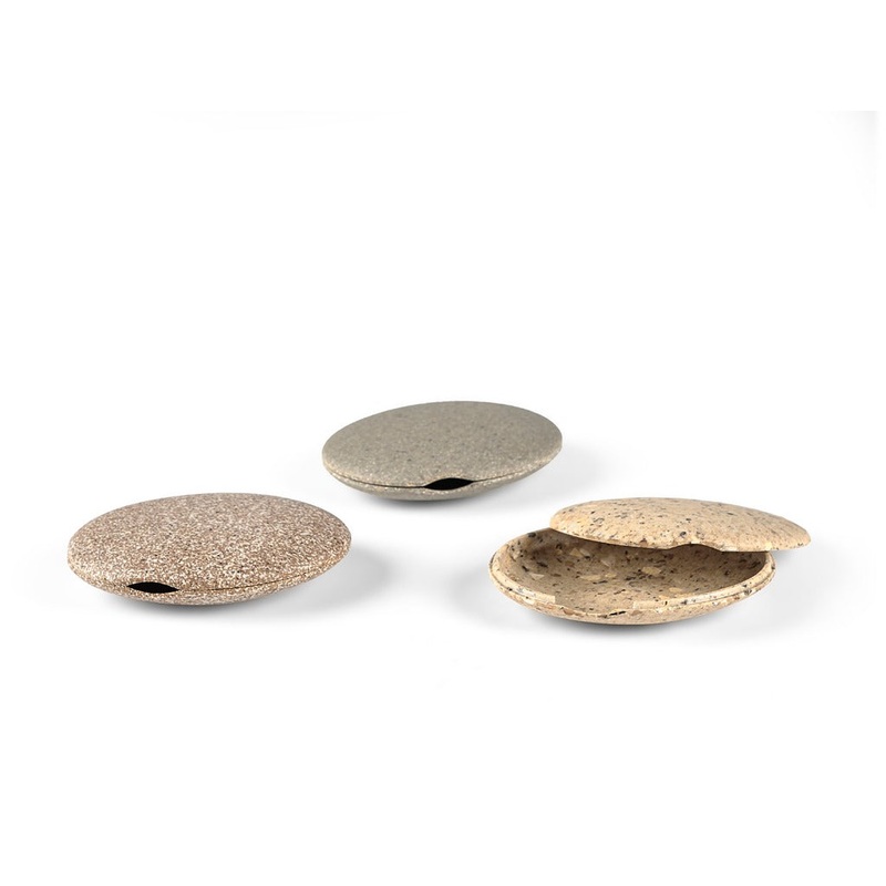 Figure w. lid Sten 11cm 3 pcs. ass. Nature