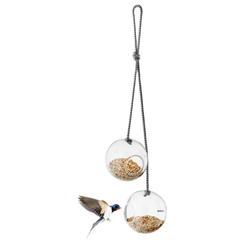 Glass bird feeders 2 pcs.