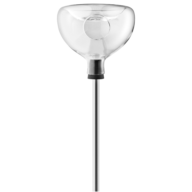 Glass bird table with bath