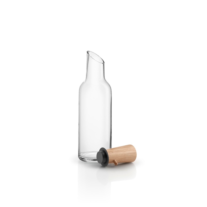 Glass carafe w/wood stopper