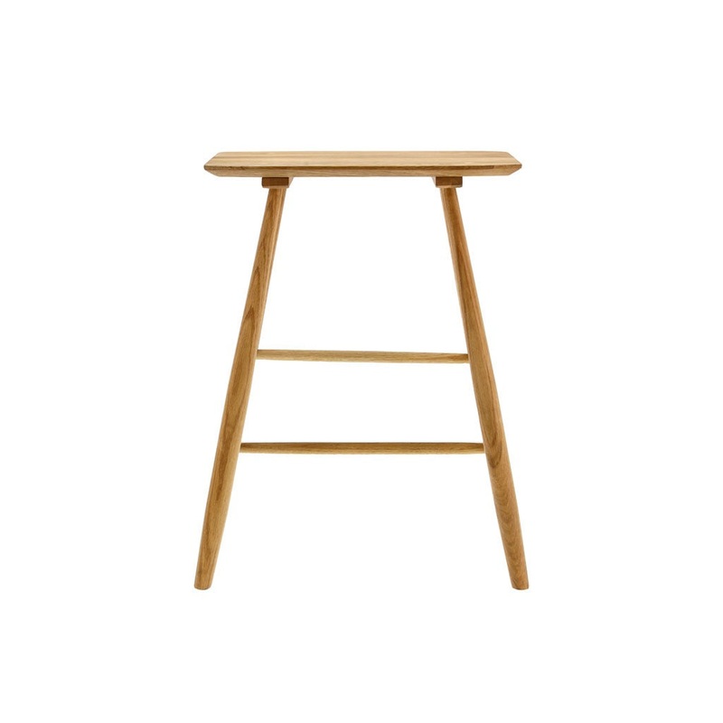 High stool Bodo 46.5x28x64 cm Nature oiled Solid oak