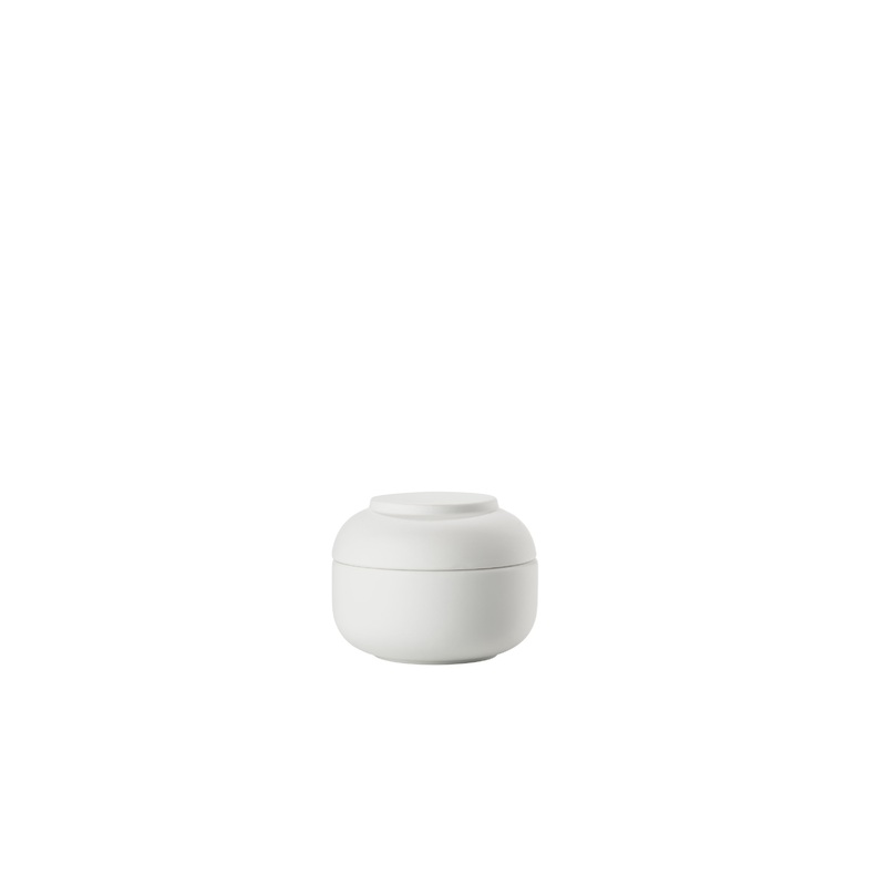 Jar with lid Sensu 10 x 7,5 cm White