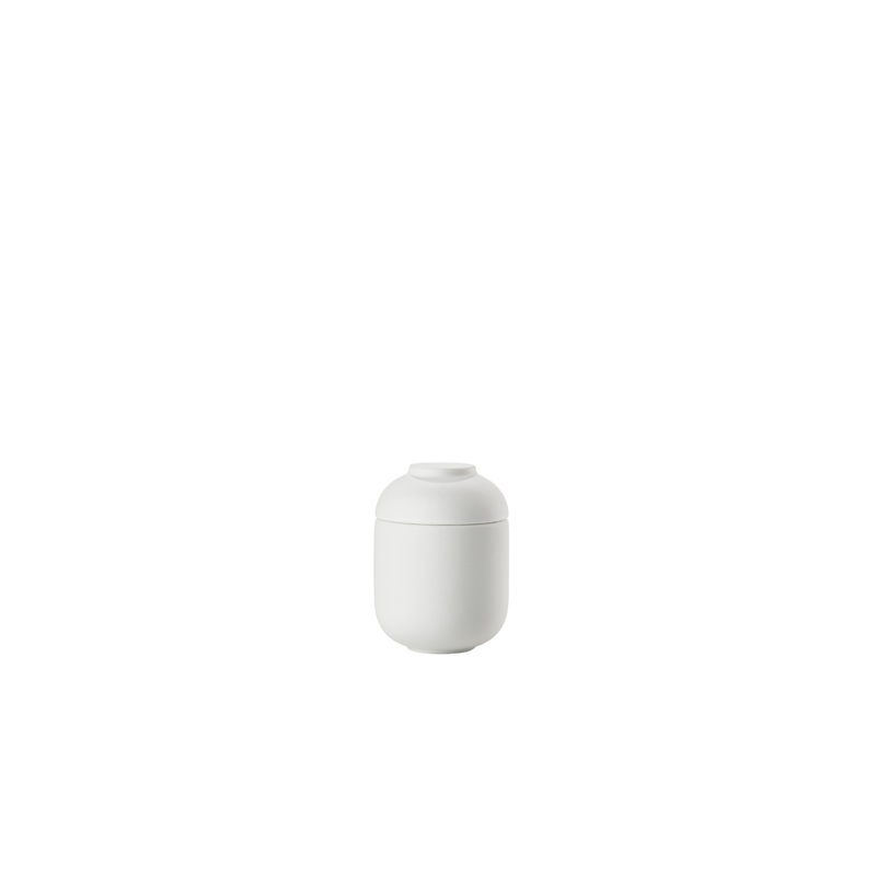 Jar with lid Sensu 6,5 x 9 cm White