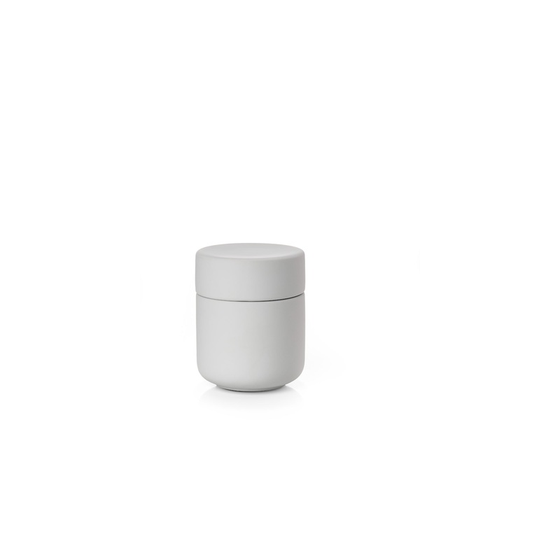 Jar with lid Ume Soft Grey