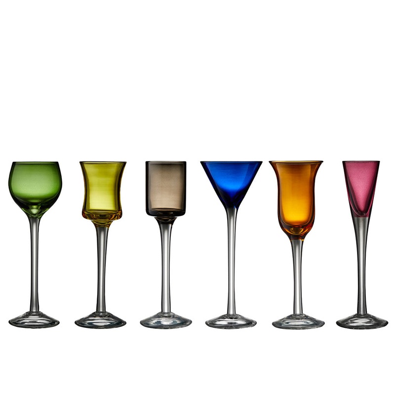 Schnapps glass 6 pcs. ass