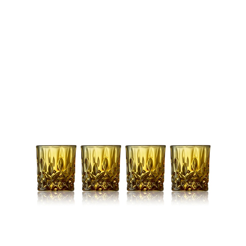 Shot glass Sorrento 4 cl 4 pcs Amber