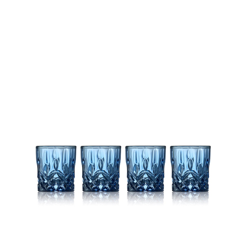 Shot glass Sorrento 4 cl 4 pcs Blue