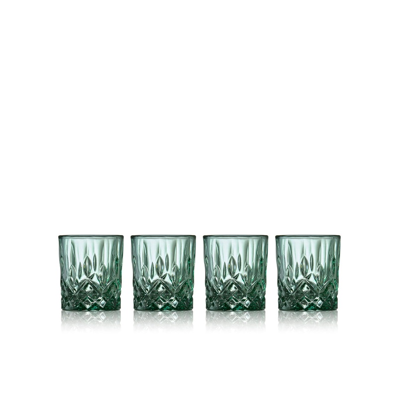 Shot glass Sorrento 4 cl 4 pcs Green
