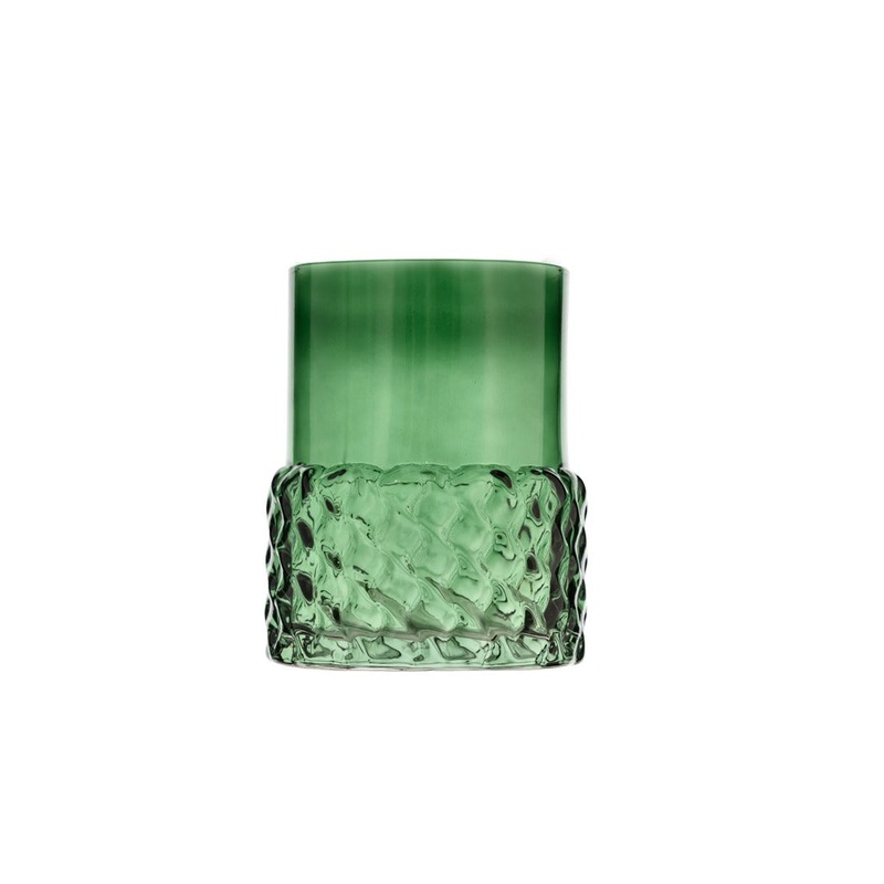Tealight holder Glow 7.7 x 10 cm Green