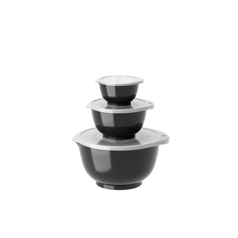 NEW Margrethe set 6 parts 0.25 + 0.75 + 3 L Carbon black