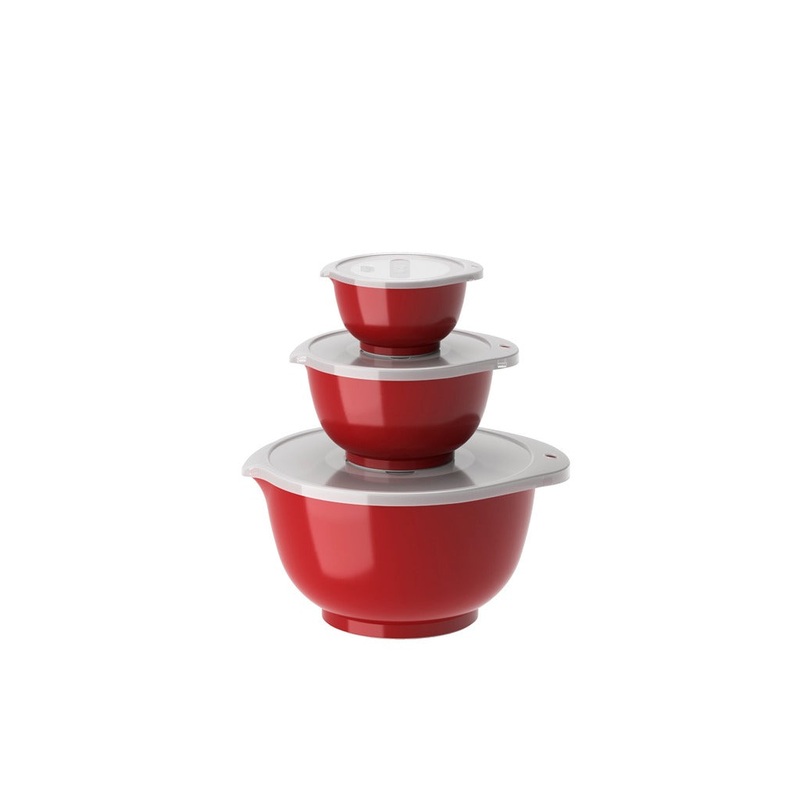 NEW Margrethe set 6 parts 0.25 + 0.75 + 3 L Red
