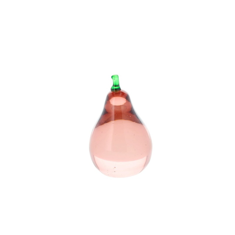 Pear Harvest 6.5 x 10.5 cm Dark Rose Glass