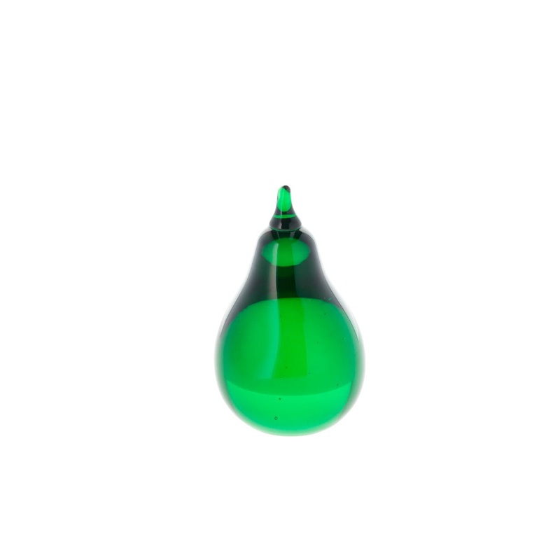 Pear Harvest 6.5 x 10.5 cm Green Glass