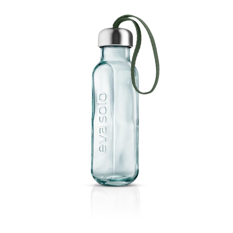 Recycled glass bottle Cactus green