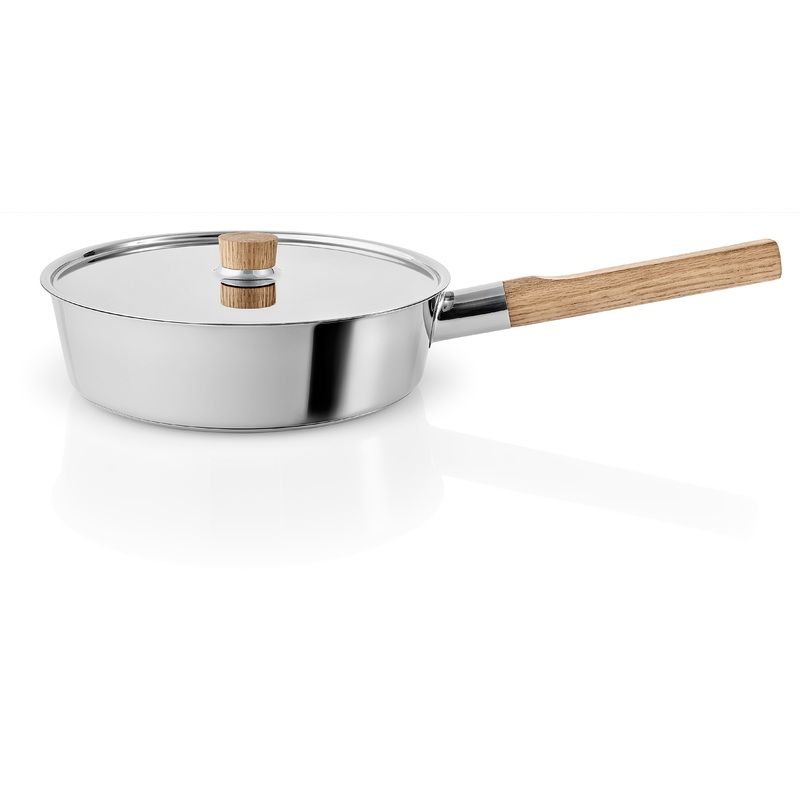 Saute pan+lid 24 Nordic Kitchen Stainless Steel