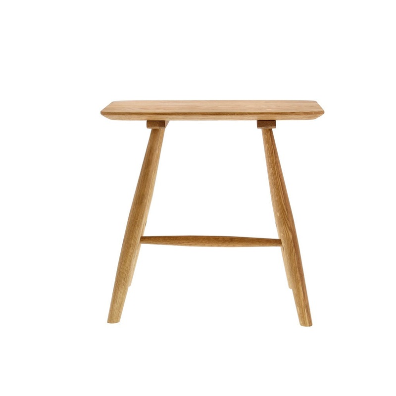 Stool Bodo 46.5x28x45 cm Nature oiled Solid oak