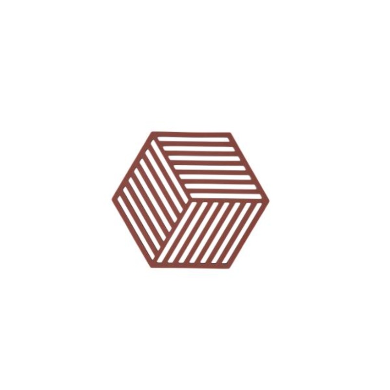 Trivet Hexagon Burgundy