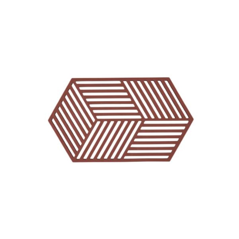 Trivet Hexagon Burgundy L24