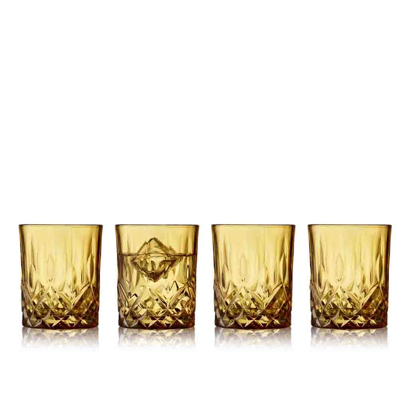 Whisky glass Sorrento 32 cl 4 pcs Amber