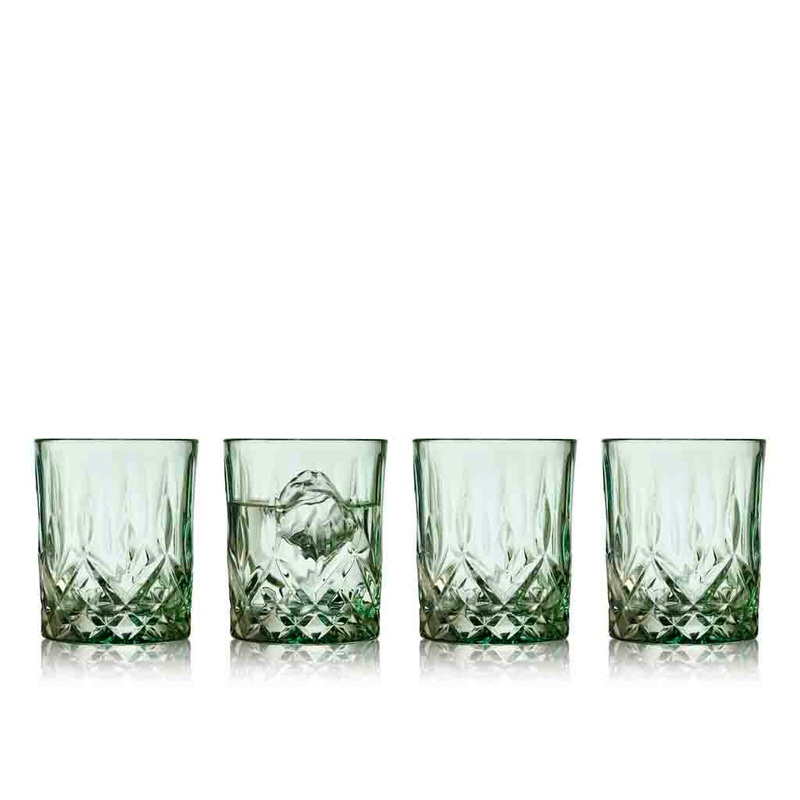 Whisky glass Sorrento 32 cl 4 pcs Green