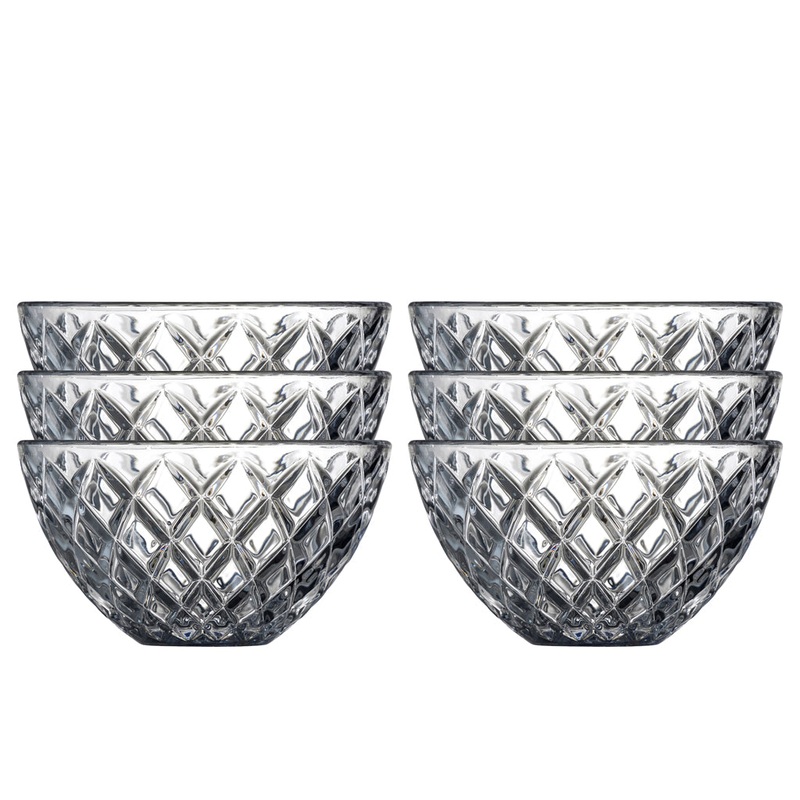 Bowl Sorrento 12 cm 6 pcs Clear Glass