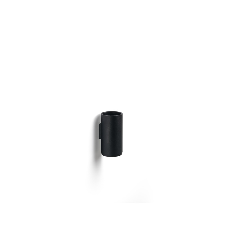 Toothbrush Mug for wall Rim 13.6 cm Black