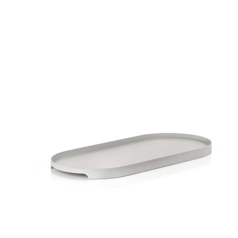 Tray oval Singles 16 cm Warm Grey