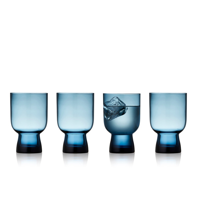 Water glass Sorrento 30 cl 4 pcs Blue