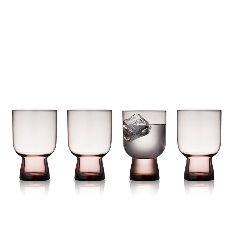Water glass Sorrento 30 cl 4 pcs Pink