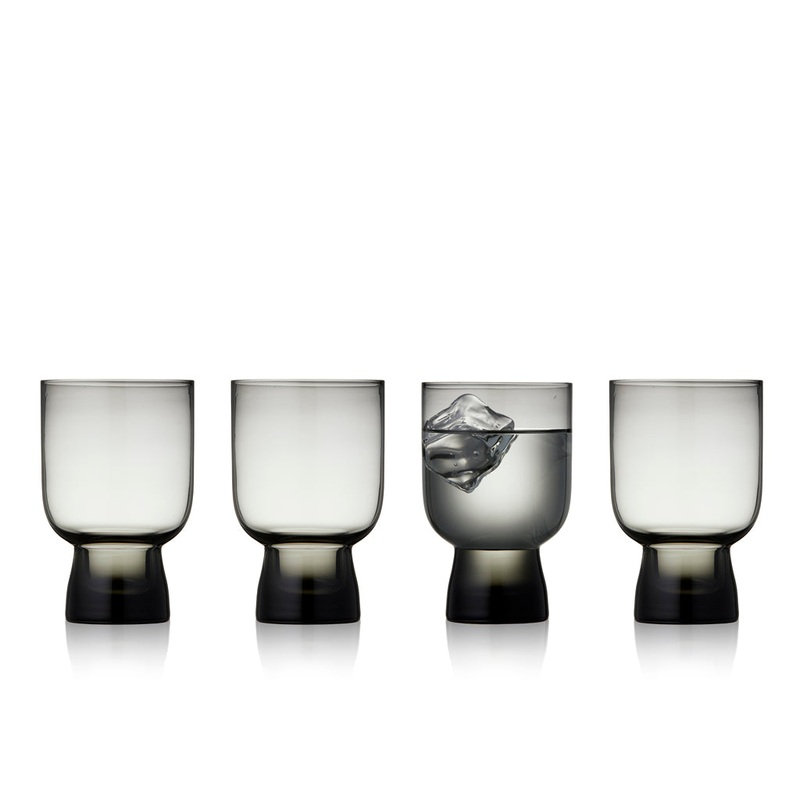 Water glass Sorrento 30 cl 4 pcs Smoke
