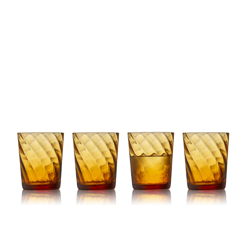 Water glass Vienna 30 cl 4 pcs Amber