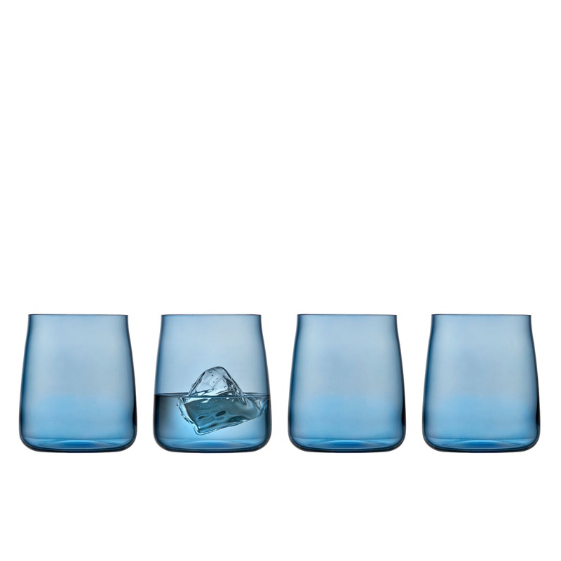 Water glass Zero 42 cl 4 pcs Blue