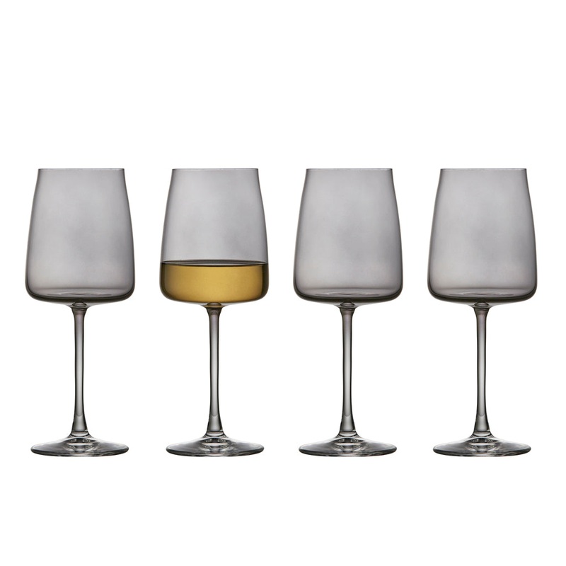 White wine glass Zero 43 cl 4 pcs Smoke