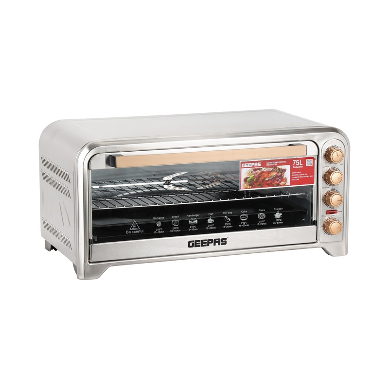 Geepas 75L Electric Oven GO34041 | 2200W | Rotisserie & Convection