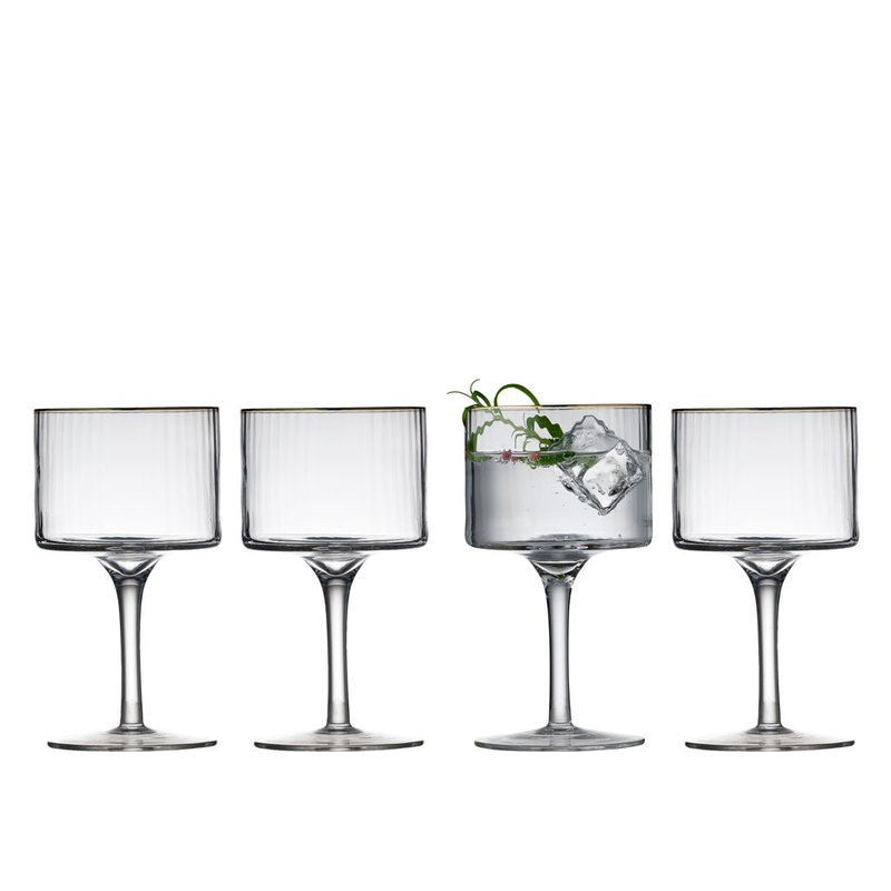 Gin & tonic glass Palermo Gold 45cl 4 pcs