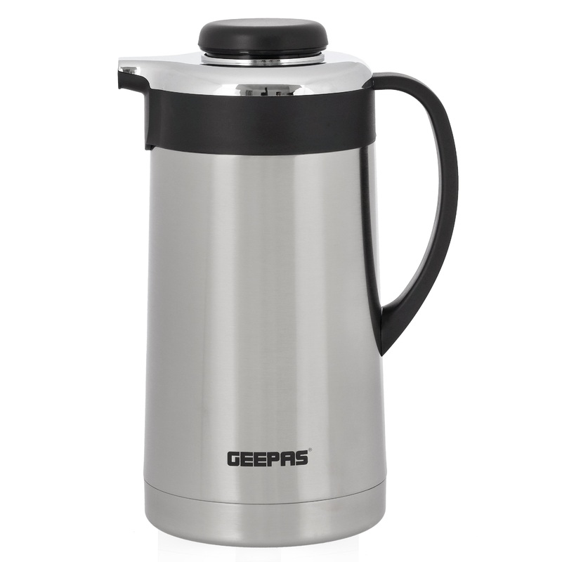 Stainless Steel Vacuum Flask, Double Walled Airpot,GVF27016 | 1.3L Capacity, Hot & Cold up to 24 Hours,Thermal Insulated Airpot | Portable & Leak Proof, Preserves Flavor & Freshness
