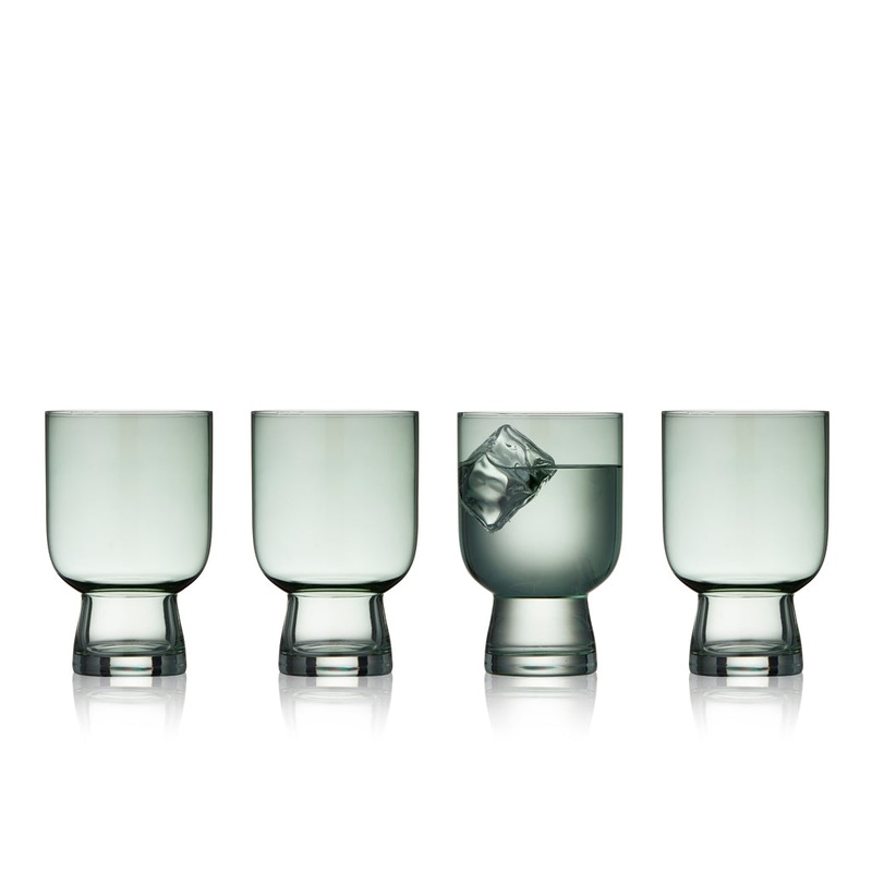 Water glass Sorrento 30 cl 4 pcs Green