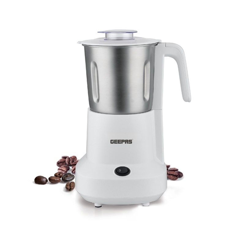 Coffee Grinder - 450W Electric Grinder | Separate Stainless Steel Blades for Coffee Beans, Spices & Dried Nuts Grinding | Detachable Bowl | Large Capacity Mill | 2 Year Warranty