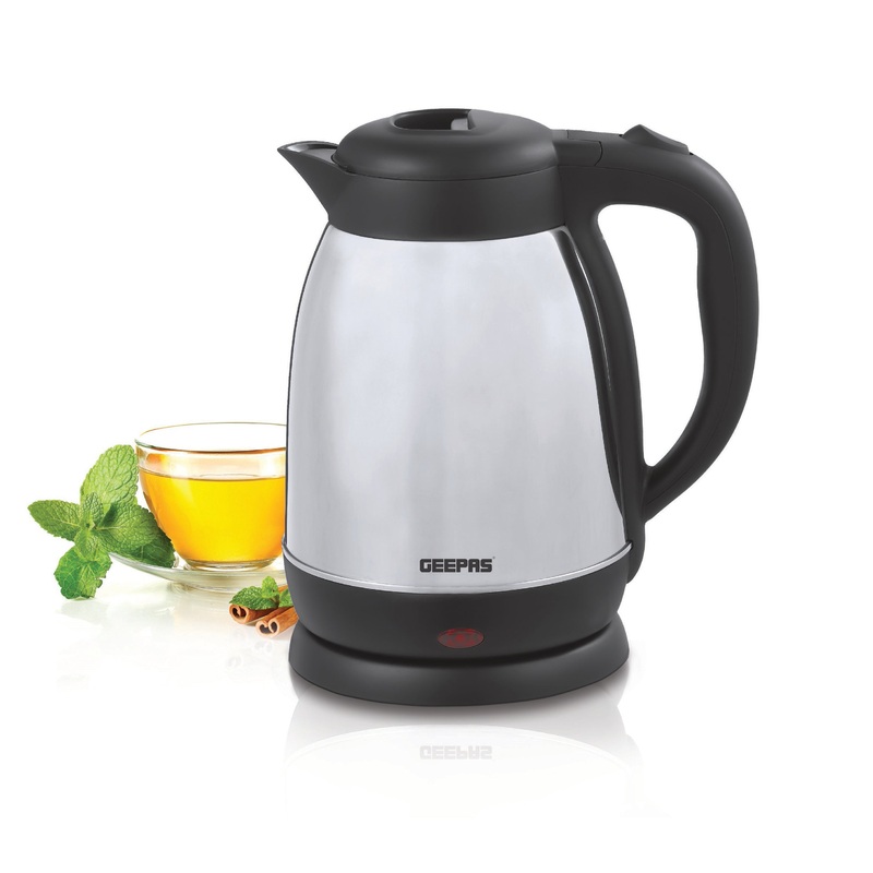 Geepas 1.7L Electric Kettle | Stainless Steel Cordless Kettle| Auto Shut-Off & Boil-Dry Protection | Heats up Quickly & Easily | Boiler for Hot Water, Tea & Coffee Maker | 1500W | 2 Year Warranty