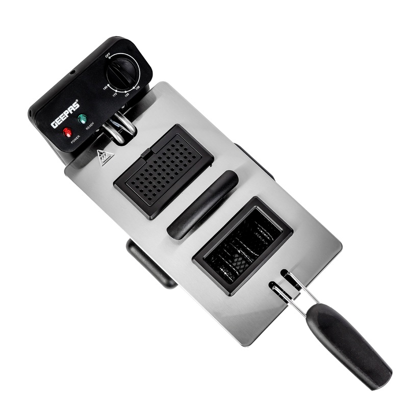 Geepas GDF36015 Deep Fryer, 3Ltr, Stainless Steel Housing