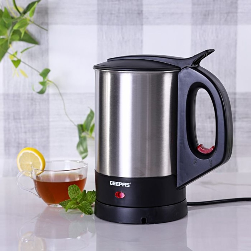 Geepas GK165 1.8L Electric Kettle - Portable Fast Boil  for General Use, Concealed Stainless Steel Body | Ideal for Tea, Coffee, & Water