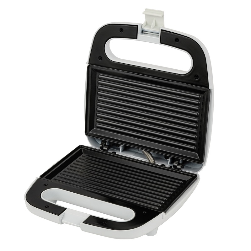 Geepas Sandwich Toaster | GGT686 | Non Stick Heating Plate | Thermostat Control with Indicator Light | Ideal for Sandwich, Omelet & More