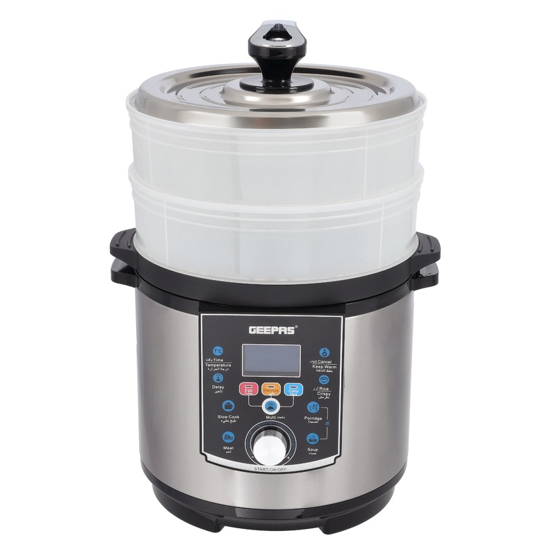 Multi-Function Pressure Cooker, Steamer & Egg Boiler, GMC35037 | Non-Stick Pot | 24 Hours Delay Timer | 18-In-1 Multi-Functions | Cook Rice, Crispy, Soup, Stew, Porridge, Steam, Slow Cooker, Cake, Egg, Yogurt, Bean, Meat