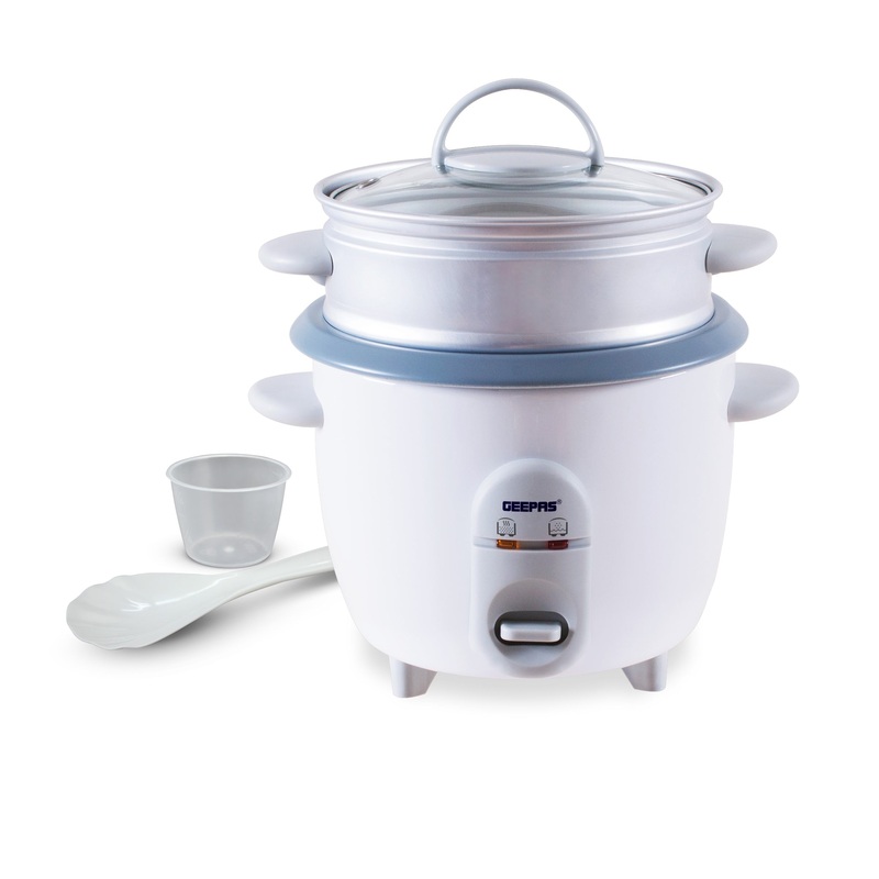 0.9L Rice Cooker with Non-Stick Cooking Pot | 350W | Automatic Cooking, Steam Vent Lid & Simple One Touch Operation |Make Rice, Steam Healthy Food & Vegetables