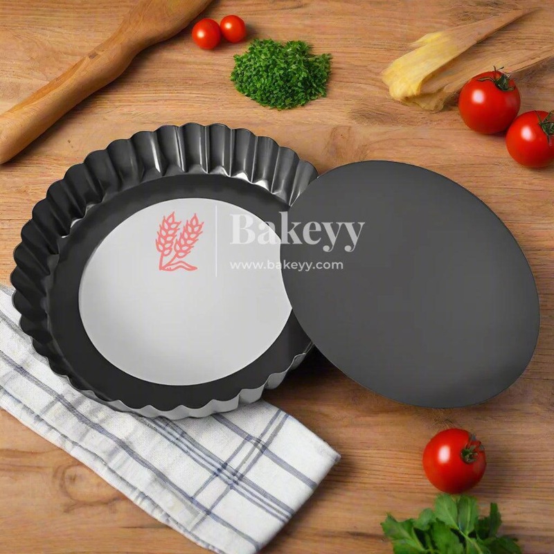 20x2.6cm | Small | Non-Stick Removable Bottom Tart Pan - Perfect for Quiche and Pies | 1pc